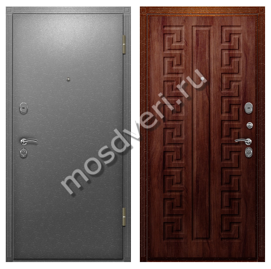 Входная дверь одностворчатая металлическая термо для частного дома TD-148 - купить от производителя Мосдвери Входная дверь одностворчатая металлическая термо для частного дома TD-148