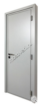 Входная дверь серого цвета с порошковым напылением СДД-001 - купить от производителя Мосдвери Входная дверь серого цвета с порошковым напылением СДД-001